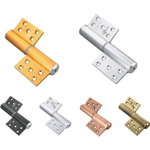 Automatic door closing hinge Q-type hydraulic buffer door hinge Flag multifunctional door closer Golden bedroom door hinge OEM