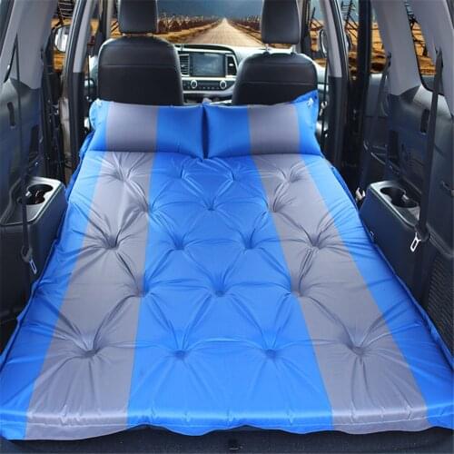 Car Automatic Inflatable Bed Auto Blow Up Car Mattress SUV Travel Sleeping Pad Trunk Air Cushion Portable Car Bed Camping Mat