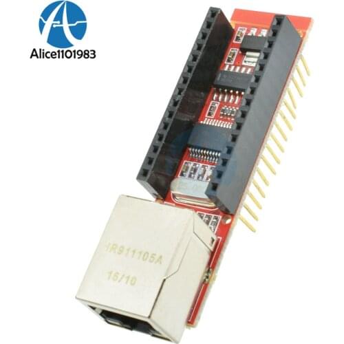 ENC28J60 Ethernet Shield For Arduino Nano V3.0 RJ45 Webserver Module HR911105A Board Shield NO Soldering Need Efficient Library