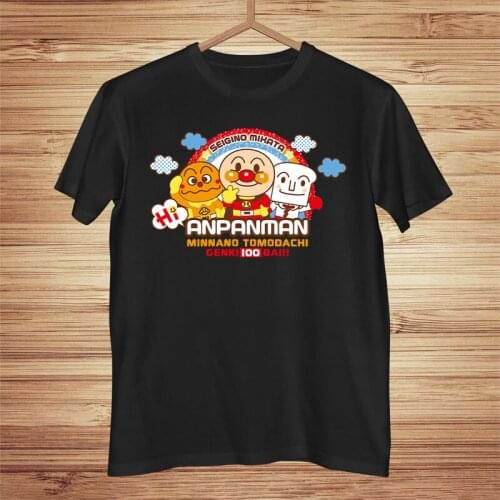 Anpanman Jam’s Uncle Batakosan Shokupanman Animation TShirt for Men Classic Soft Casual Tee T Shirt Novelty Trendy Fluffy