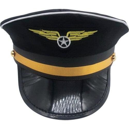 Captain Cap Bar Midnight Charm Accessories Uniform Cosply Policewoman Stewardess Cap