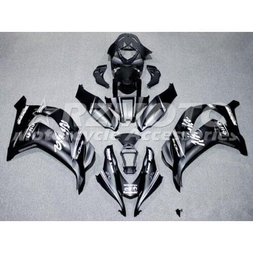 4 Gifts New ABS Injection mold Full Fairings Kit fit for Kawasaki Ninja ZX-10R zx10r 2016 2017 16 17 Body set Cool black matte