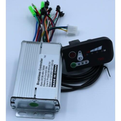 GREENTIME 36V/48V 350W 18A E-bike Brushless Motor 790 Controller BLDC Motor Driver+790LED display