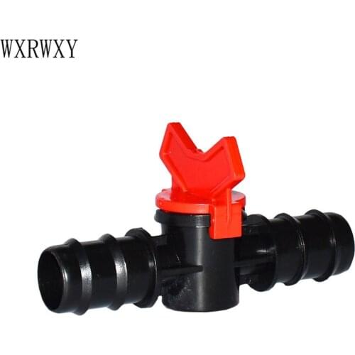 Wxrwxy drip irrigation valve 25mm garden irrigation valve 3/4" garden faucet 20mm cranes barbed double way up faucet 20pcs