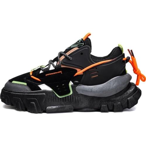 Fashion Mens Sneakers Thick Bottom Damping Height Increasing Breathable Comfortable Running Shoes Men Outdoor Walking Footwear