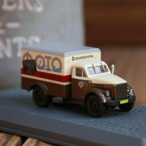 Diecast 1/72 GAZ-51A Russian Van Truck Model Car Alloy Toys Display Metal Boy Adult Collection Gift Souvenir Ornaments Show