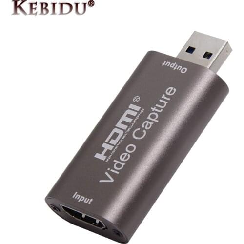 Mini 4K 1080P USB 2.0 3.0 Video Capture Card Game Recording Box for Computer Youtube OBS Live Streaming Broadcast