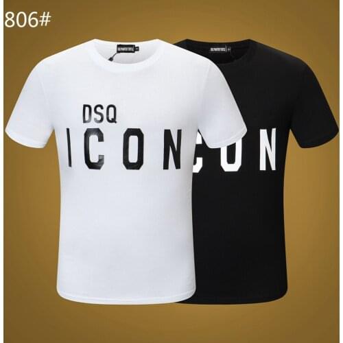 DSQ PHANTOM TURTLE Mens Short Sleeve Logo Series Graphic T-Shirt Men Fashion Print Cotton Tees Breathable Quality Tops D806984