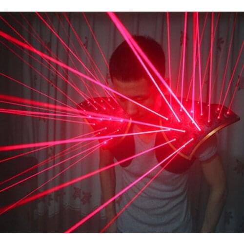 Novelty Nightclub Male singer DJ Red Laser Suit Men LED Vest costumes Stage Luminous Waistcoat For Party Show