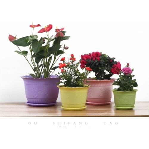 Wholesale/retail,free shipping,PP resin balcony thick flower pots