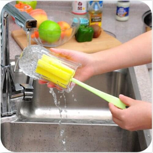 Popular Sponge Brush Baby Bottle cleaning Cup Glass Washing Cleaning Kitchen Cleaner Tool baby fedding accesses brushes