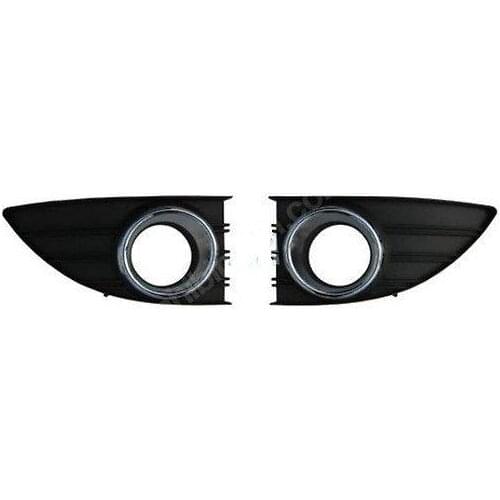 2 Pieces Renault Fluence Fog Light Cover Frame Right and Left Set Chromed 261523809L + 261523809R