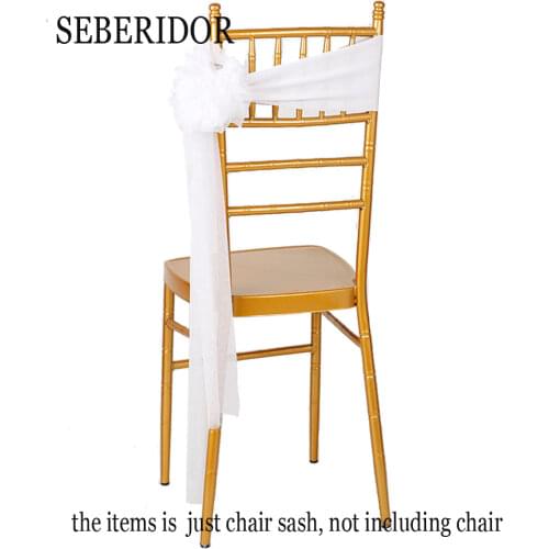 Hot 50pcs/lot Wedding Party Decoration Yellow Bow Tie Muslin Chair Sashes Pink Stretch Lycra Chair Back Band For Event Banquet