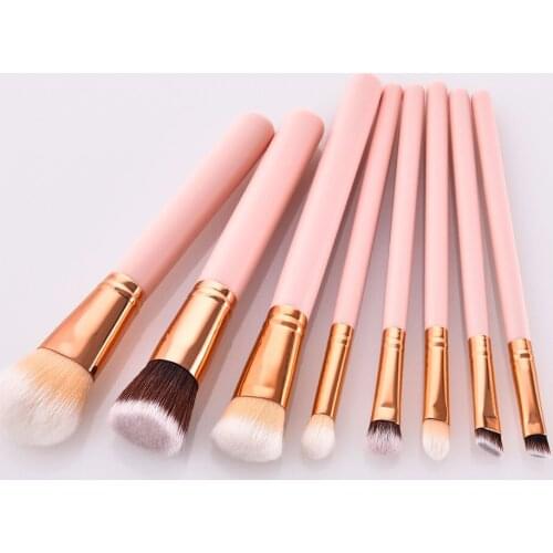 High-Quality Brand ENNKE Synthetic Hair Eye Shadow Concealer Contour Repair Ability 8 Makeup Brush Kit Tools