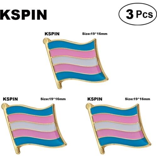 Transgender pride Flag Shape Badge Lapel Pin Brooches Pins Flag badge Brooch Badges