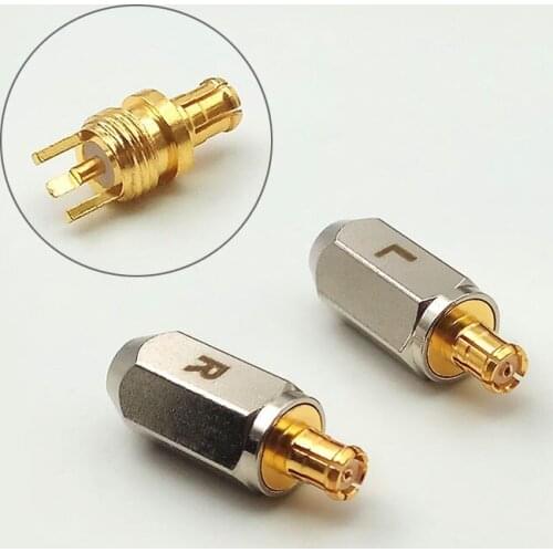 100Pairs Metal 6 Angles Straight Shape Male Pin Plug For ATH CKS1100 E40 E50 E70 Earphone DIY Repair Jack
