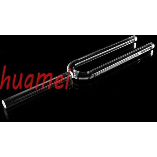 16mm clear quartz crystal tuning fork with carry bag