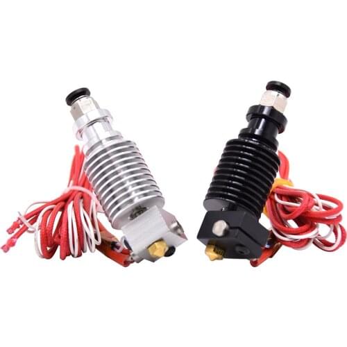3D Printer Parts E3D V6 Hotend Kit Remote Extruder 1.75/0.4mm Nozzle 12V/24V J-Head Brass nozzle ntc100k B3950 Thermistor