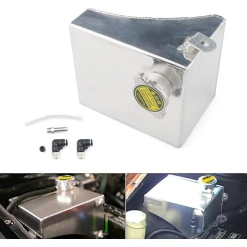 240SX S13 SR20DET KA24DE KA24E KA24 Aluminum Coolant Overflow Tank Reservoir Kit For Nissan