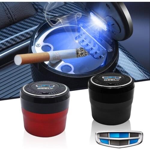 Cenicero abs led Push button switch for geely atlas coolray BO RUI YUE CK Saloon EMGRAND ec7 GS GC2 GC5 GC6 GX2 key ring