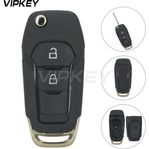 Remotekey Flip remote key shell case for Ford Mondeo Ranger 2 button 1919602 EB3T-15K601-BA car key fob cover DS7T-15K601-BE