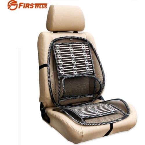 Black Ice Silk Car Seat Lumbar Support Summer Breathable Seat Covers With Waist Cushion
