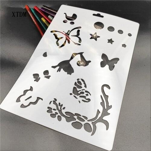 Baby carriage plastic mold shield DIY cake scrapbook stencils hollow Embellishments printing lace ruler Valentines Day