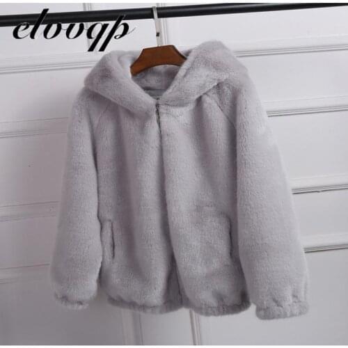 Elvvqp Fashionable Fur Coats