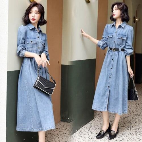FGHGF Fashion Denim Dresses