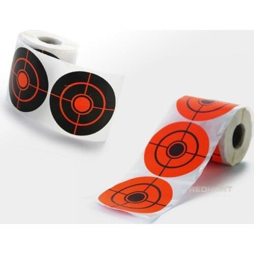 250PCS Fluorescent Adhesive Target Paper Tactical Shooting DIY Self Adhesive Target Hunting Training Paintball Accessories