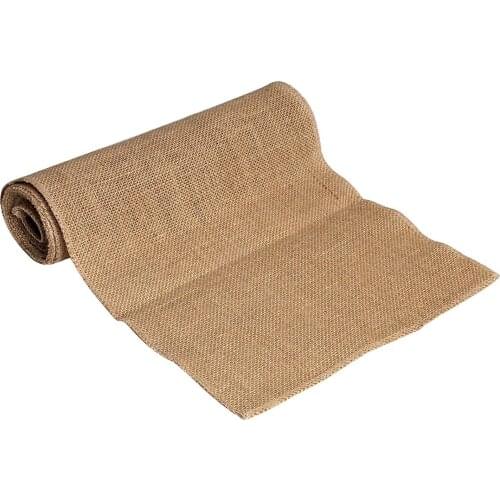 Hot Canvas Burlap Natural Burlap 10m Pure Roll Rustic Jute DIY Decoration 30cm