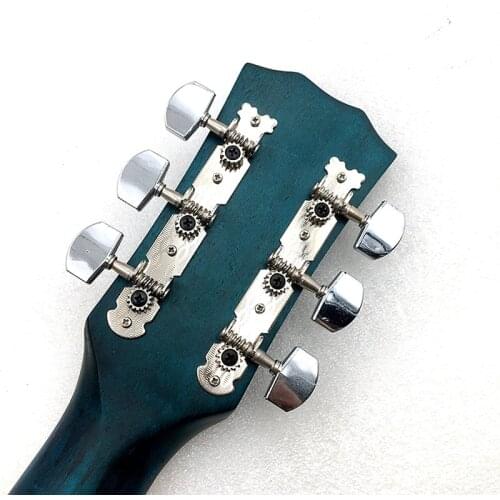 Chrome Guitar Tuning Keys Pegs Classic Guitar String Tuning Pegs Machine Heads Tuners Keys Parts 3 Left 3 Righ