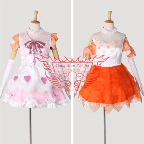 Love Live cosplay costume anime dress Future StyleKOSAKA HONOKA Halloween custom made 2 Pieces/Set Dress*2+Socks*2+Headdress