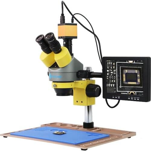 KSL Aluminium Alloy Base Plate Repair Mat Trinocular Microscope Industrial HD Camera To Repair Mobile Phone