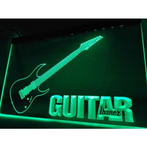 LF087- Guitar Ibanez Music LED Neon Light Sign home decor crafts
