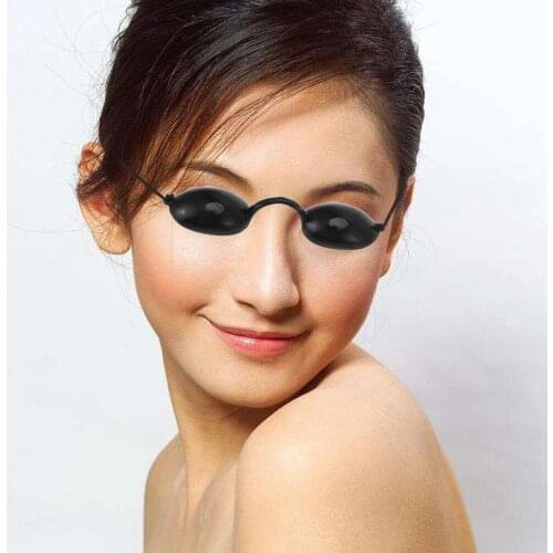 Adult Eye Protection Tanning Goggle Opaque Protective Eye Mask Eye Shield Special for Eye Diseases (Black)