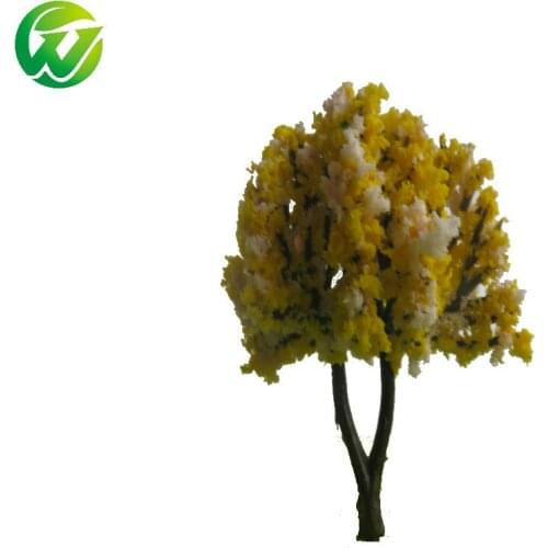 8pcs/lot 6cm Model Flower Tree For Ho N Scale Model Train Railroad Scenery Accessory Model Building Modelbouw Landscape