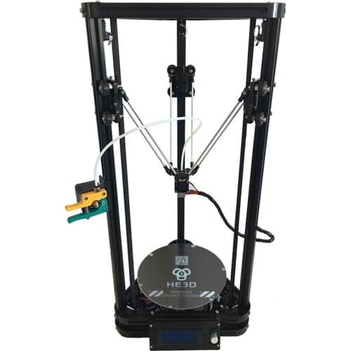 HE3D reprap auto bed leveling single dual K200 delta 3d printer kit_ heat bed optional_two rolls of filament fo for your gift