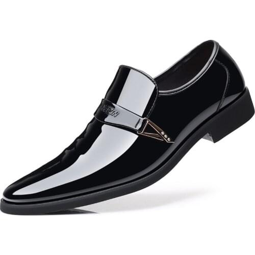 2021 Spring Autumn New British Style Dress Shoes for Man Pointed Toe Light Slip-on Derby Shoes Breathable Non-slip for Work