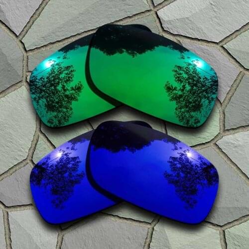 Jade Green&Violet Blue Sunglasses Polarized Replacement Lenses for Crankshaft