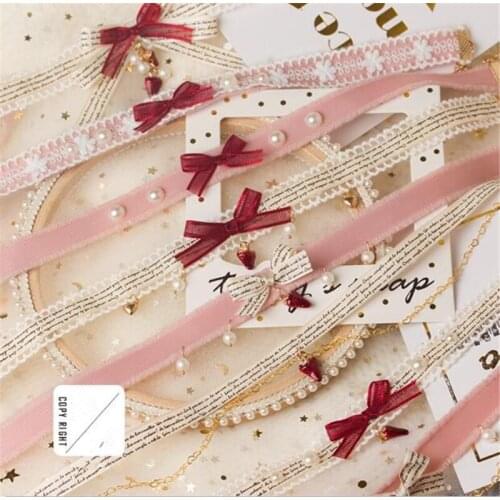 Princess lolita necklace strawberry Choker Necklace girl hairpin hair accessroies B1284