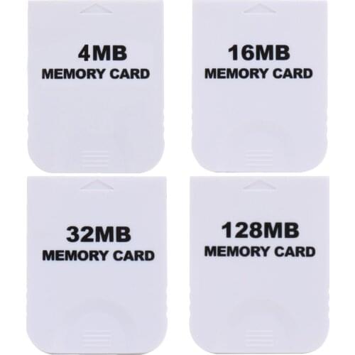 Hot Sale Practical 4MB 16MB 32MB 128MB Game Memory Card for Nintend Wii Cube for GC NGC White 128MB Max Game Memory Card For Wii