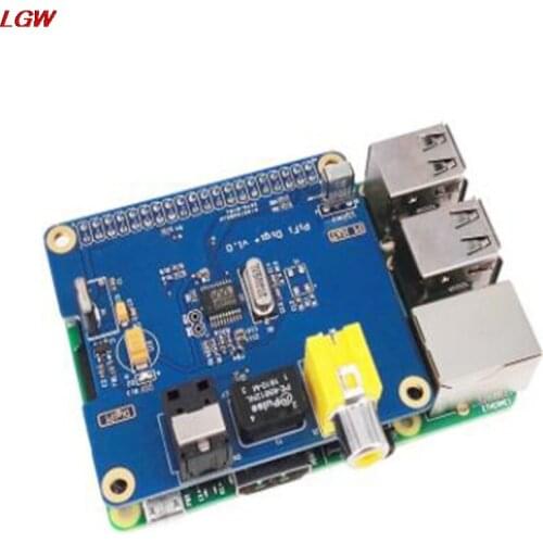Raspberry Pi 3/2 substitute HIFI DiGi+ digital sound card I2S SPDIF WM8804G optical front module