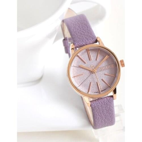 New Womens Watch Japan Quartz Hours Simple Fine Fashion Dress Leather Bracelet Girl Retro Birthday Gift Julius No Box