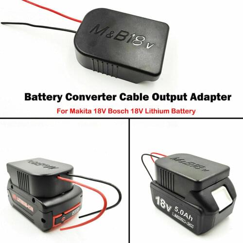 Power tool DIY Adapter for MAKITA for BOSCH 18V Li-ion Battery conveter dock power 12Awg(Not suit green bosch) power output