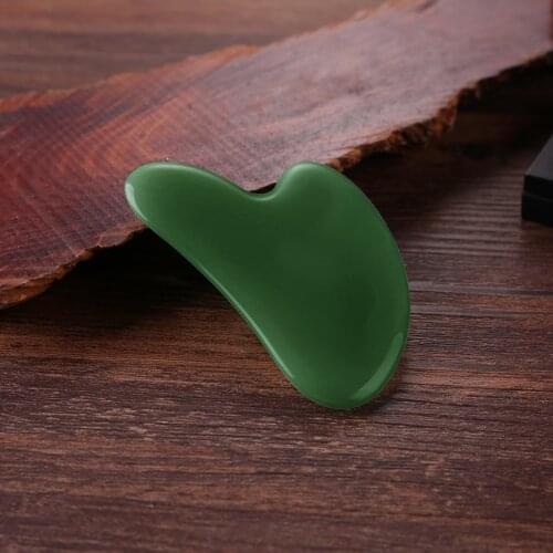 Natural Jade Gua Sha Scraper Board Massager Jade Stone Guasha Board Traditional Scraper Tool Face Skin Lifting Anti Wrinkle Care