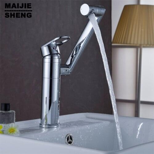 Whole brass 360 ronating basin sink mixer basin faucets bathroom water tap sink tap for bathroom and kitchen