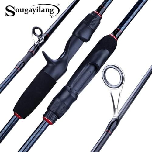 Sougayilang 1.8-2.4m Portable Fishing Rod 5 Section Ultra Light Carbon Fiber Travel Spinning/Casting Fishing Rod Fishing Tackle