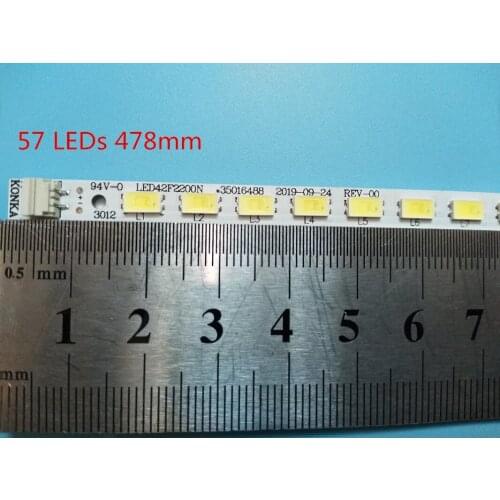 10piece/lot FOR konka LED42F2200NE LED42F2200N Article lamp 35016489 37020153 V420H2-P01 1piece=57LED 478MM 100%NEW