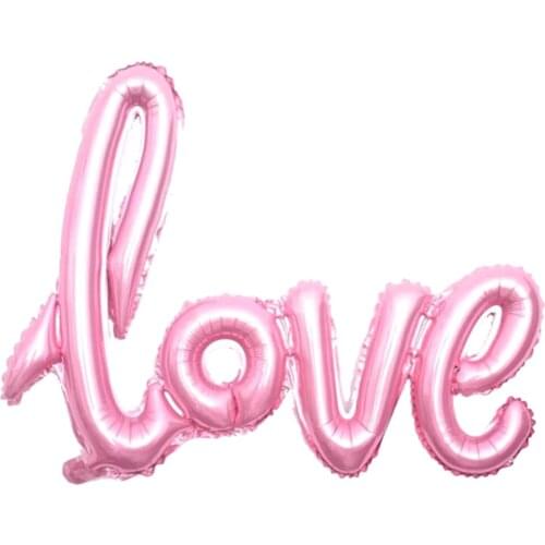 104cm Letter LOVE Siamesed Foil Balloons Wedding Decoration Balloons Romantic Valentines Day Love Letter Ballons Party Supplies